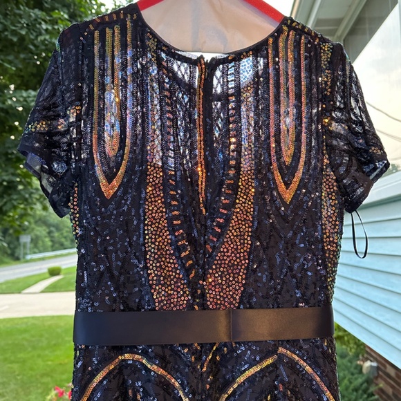 Blue Mother of Bride wedding party dress - Picture 3 of 7